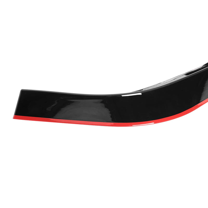 Glossy Black Spec-D Tuning Red Trim Front Bumper Lip Spoiler Compatible with 2012-2014 Mercedes Benz W204