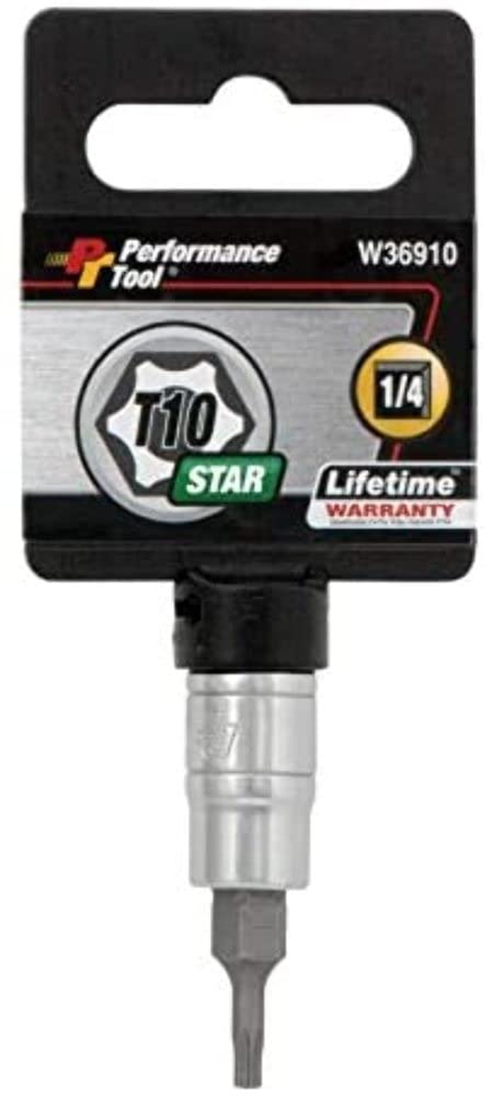 W36910 Performance Tool 1/4-Inch Drive T-10 Tamper Resistant