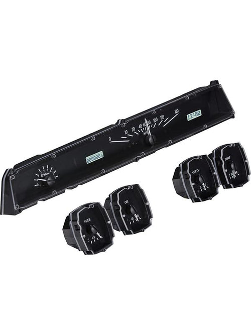 Analog Dash Gauge System Dakota Digital Kit Black Alloy White VHX-64L-K-W 64 65 Lincoln Continental