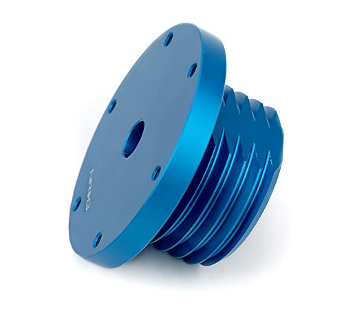 NRG Innovations Gaming Streering Wheel NRG-SRK-TMH-BL Short Hub Adapter 6x70mm Bolt Pattern, Blue Body