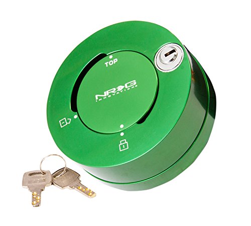 6-Holes Patterns Style NRG Innovations Steering Wheel Quick Release Short Hub Adapter, Quick Lock w/Keys, Green, NRG-SRK-101GN