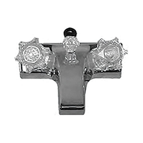 Utopia 20373207 Lasalle Bristol Chrome 4" Center Lavatory Faucet with Diverter and Clear Handles
