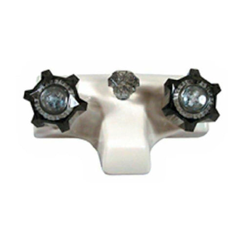 LaSalle Bristol Utopia 20351P21 Parchment Finish 4" Plastic Tub and Shower Diverter with Smoke Handles