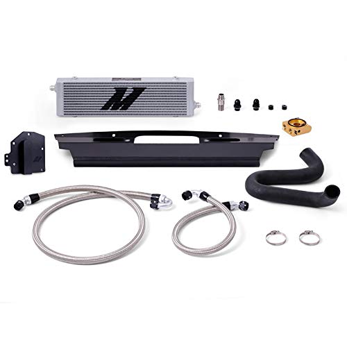 Mishimoto Thermostatic Oil Cooler Kit MMOC-MUS8-15TRHD, Compatible with Ford Mustang GT RHD, 2015-2017, Silver