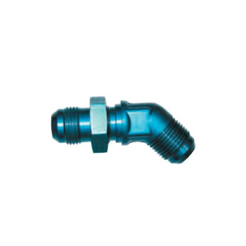 Blu 45 Degree -4an Bulkhead Flare
