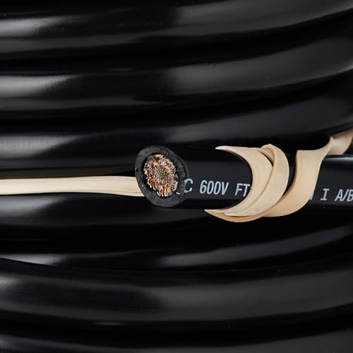 114005 Ancor Tinned Copper Battery Cable, 2 AWG (32mm2), Black - 50ft