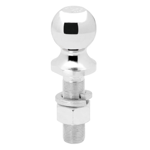 Reese Class III 63849 Chrome Hitch Ball - 2" Ball x 1" Shank Diameter x 3.25" Length