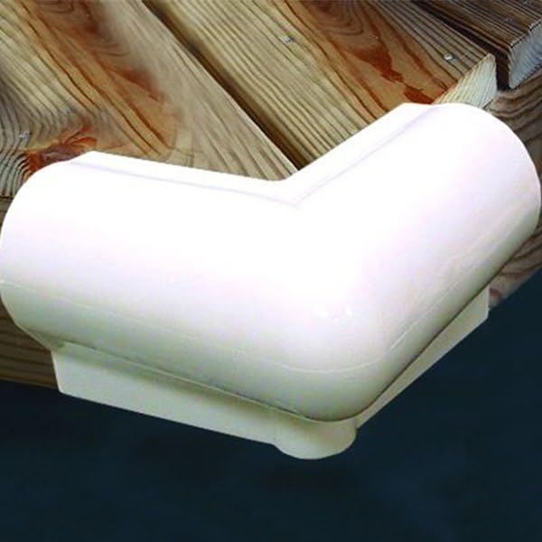 90 Degree Taylor Made Products Vinyl Dock Corner Bumper (White)