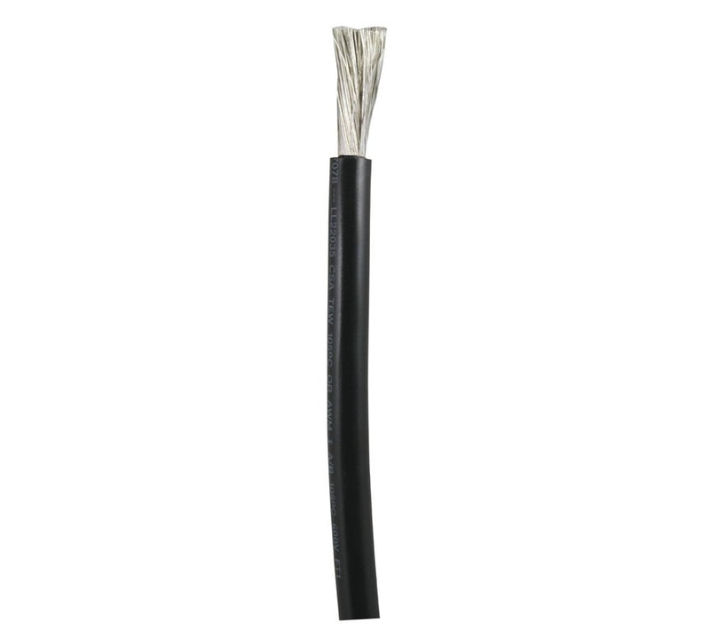 111002 Ancor Tinned Copper Wire, 8 AWG (8mm2), Black - 25ft