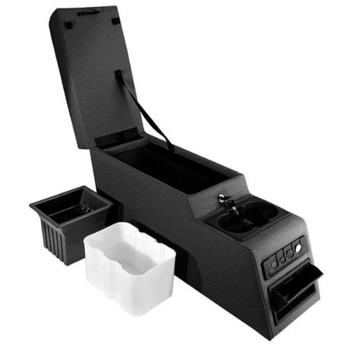 Center Console Rugged Ridge for Jeep CJ/Wrangler YJ | Vinyl, Black Denim | 13102.15 | Fits 1976-1995 Jeep CJ & Wrangler YJ