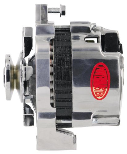 Alt GM CS130 Powermaster Polish 140A 1V Pulley Str MTG 6.61" Side BAT Post 1-Wire or OE Hookup