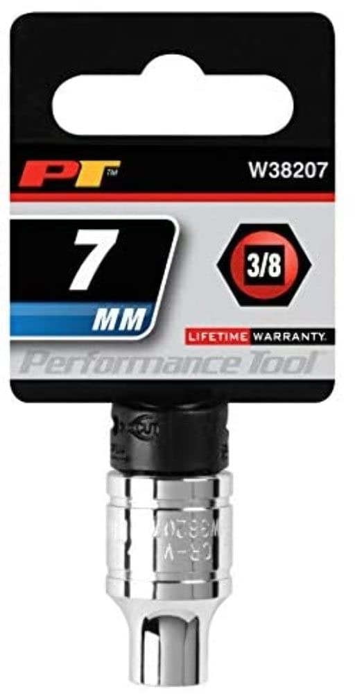 6-Point Socket Performance Tool W38207, 3/8-Inch Drive, 7mm