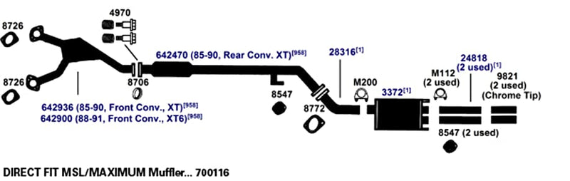 Hanger AP Exhaust 8547