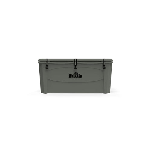 165 Cooler Grizzly | 165 qt Ice Chest Durable Rotomolded Insulated | Made in USA | Warranty for Life | for Beach Boat Camping Fishing Hunting | G165 | Lunar Green