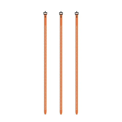 QuickStraps HALF RACK 36 inch (3 PK) - Versatile Straps for Securing Hunting Gear, Hang Trail Cameras, Secure Gear to ATVs, Motorbikes, and More, Orange