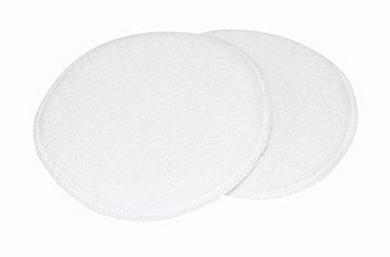 5" Round Carrand Terry Cloth Applicator Pad, 2 Pack, White