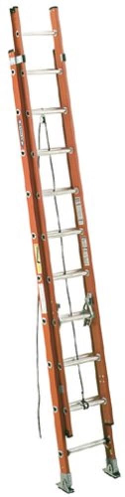 D6228-2 Werner 300-Pound Duty Rating Fiberglass Flat D-Rung Extension Ladder, 28-Foot