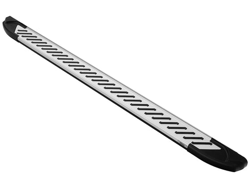 61344418-5.5" Romik Rail-T Series Cab Length Silver Running Boards
