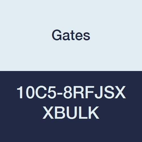 Gates XBULK 10C5-8RFJSX Field Attachable for C5C, C5D and C5M Hose, Dual Seat Female JIC 37/SAE 45 Flare Swivel, Steel, 1/2" ID (Pack of 80)