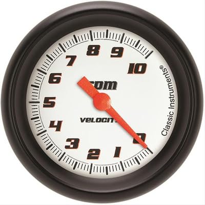 Velocity Classic Instruments White 2 5/8" Tachometer Full Sweep VS383WBPF