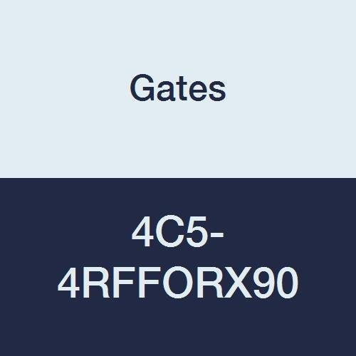 4C5-4RFFORX90 Gates Field Attachable for C5C, C5D and C5M Hose, Female Flat-Face Swivel, 45 Bent Tube, Steel, 3/16" ID