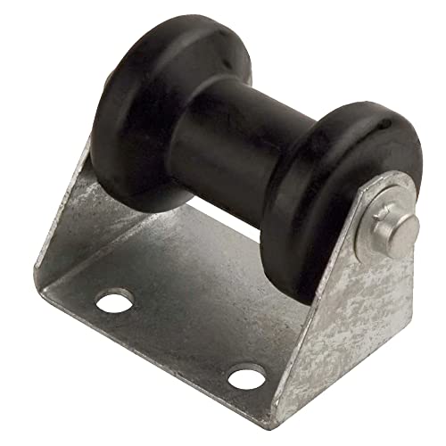 5/8" S Spool Roller 5" W BLK RUB