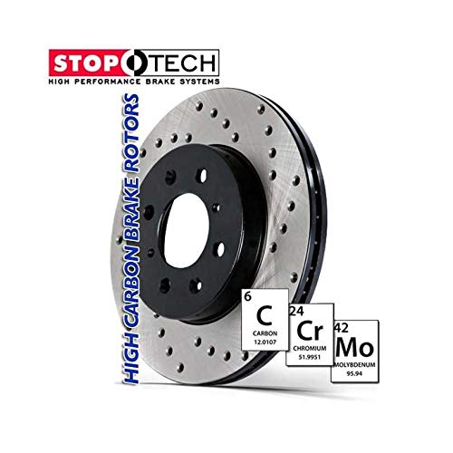 Rear Stoptech 939.40540 Street Axle Pack, Drilled
