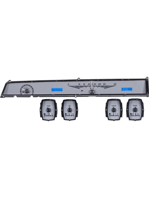 Analog Dash Gauge System Dakota Digital Kit Silver Alloy Blue VHX-64L-S-B 64 65 Lincoln Continental