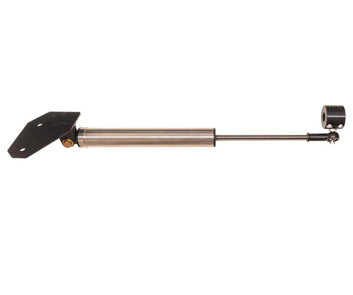 High-Mount Carli Stainless Steering Stabilizer, Lifted 13-18 Ram 2500/3500, 4x4