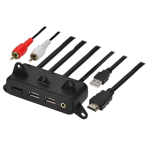 Axxess Heise USB/Aux/Hdmi Replacement Panel 3 Feet - Chrysler/Dodge/Jeep