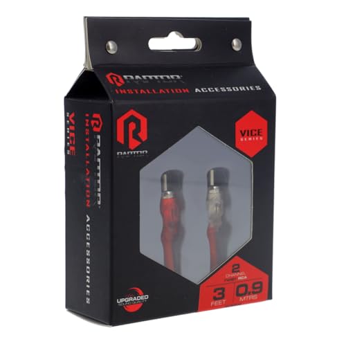 Vice Series RCA - 3Ft Coax 2 Channel RCA - RAPTOR (R3R3)