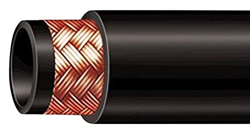 Gates Type C 36240003 Nitrile Fuel-Master Black Snake Curb Pump Hardwall Petroleum Transfer Hose, 150 Maximum Pressure, 500' Length, 1" ID