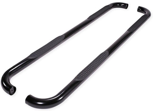 TrailFX Side Steps Nerf Bar Fits Chevrolet Silverado 1500 1999-2018 Black Powder Coated Steel 3-Inch Round Bent Set of 2 Running Boards Frame Mount Bolts with Installation Hardware TrailFX A0030B