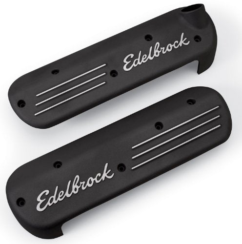 Black Edelbrock Coil Cover for GM LS 99+, Multi, One Size
