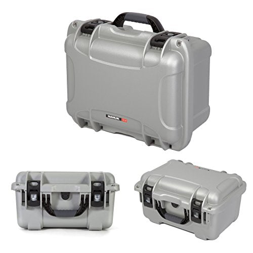 Medium Nanuk 918 Waterproof Hard Case with Padded Dividers 16.9" x 12.9" x 9.3" - Silver (918-2005)