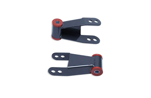 Part# 411120 MAXTRAC SUSPENSION'S is A Pair of 2" Rear LOWERING Shackles FABRICATED from Steel & Powder Coated Grey