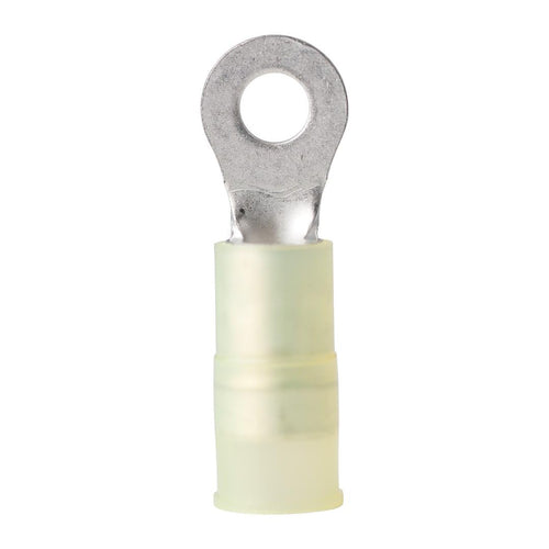 230222 Ancor Yellow 12-10 Wire #8 Fastener Nylon Insulated Ring Terminal 5/PK