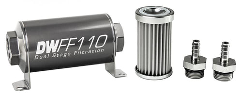 in-line DeatschWerks Fuel Filter and housing kit (8-03-110-005K-516)