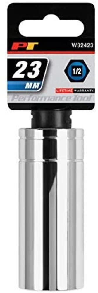 W32423 Performance Tool 1/2 Drive 6-Point Socket, 23mm