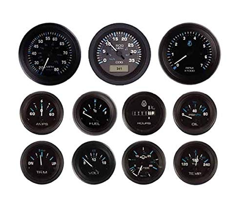 Sierra International Eclipse System Check Gauge for Johnson Evinrude, Scratch Resistant Domed Glass Lens, 2"