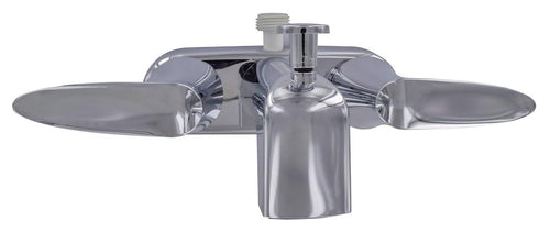 4" Faucet Valterra Tub W/Shower D-Spud Chrome 2-Lever Handle