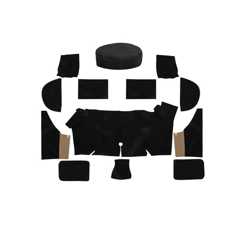 67-68 Fastback Trunk Carpet Bk Scott Drake (TMK-FB-67-BK)