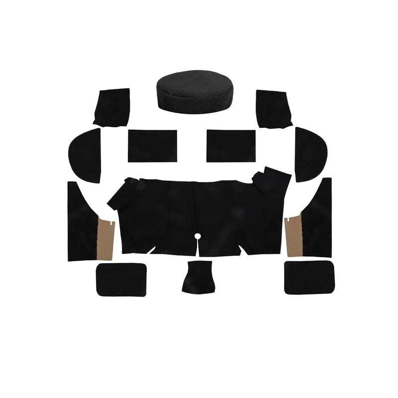 67-68 Fastback Trunk Carpet Bk Scott Drake (TMK-FB-67-BK)