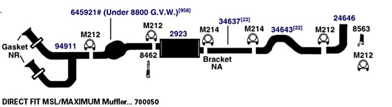 Hanger AP Exhaust 8462