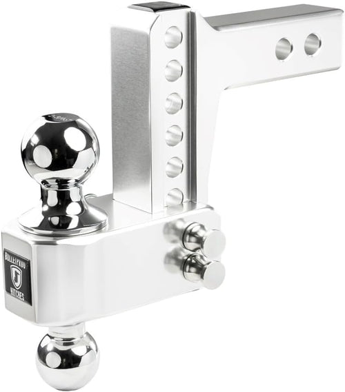 2.0" BulletProof Hitches Aluminum Trailer Hitch (14,000 lb. Rating) - Adjustable Hitch with 4" Drop/Rise and 2" & 2-5/16" Dual Ball - Corrosion-Resistant Tow Hitch
