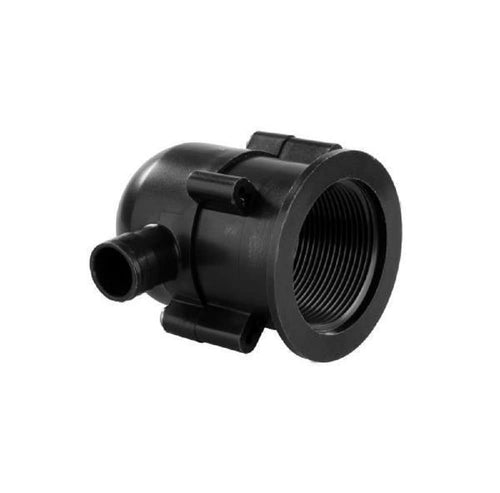 Exterior Evacuation Drain Trap JR Products 95195, Black
