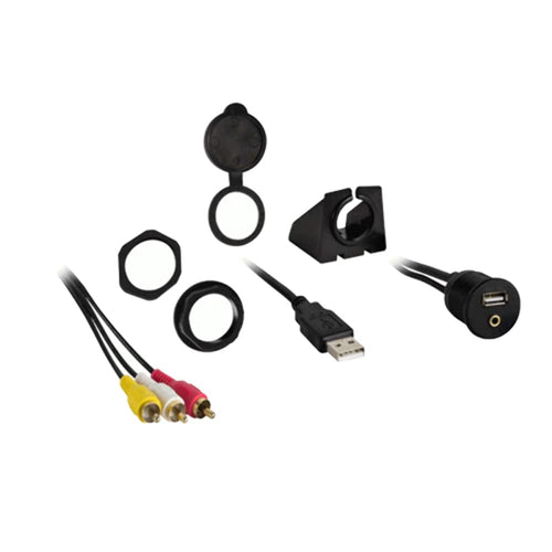 USB / 3.5Mm Video to RCA Pass Through Ext - Install Bay Retail Pack (IBR75), Display Products