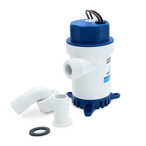Marine Albin Pump Cartridge Bilge Pump, Submersible Bilge Pump, Essential Boat Accessories, 750 GPH, 12 V