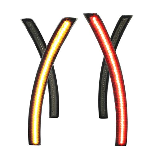 LSM-CVET14GLED4P-VS SPEC-D TUNING Led Side Marker- Smoked for 14-19 Chevy Corvette