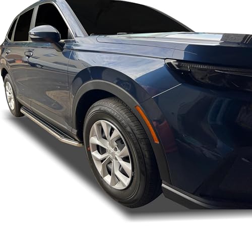 Premium Black Horse Running Boards Compatible with 2017-2025 Honda CR-V-PR-H2369 Black